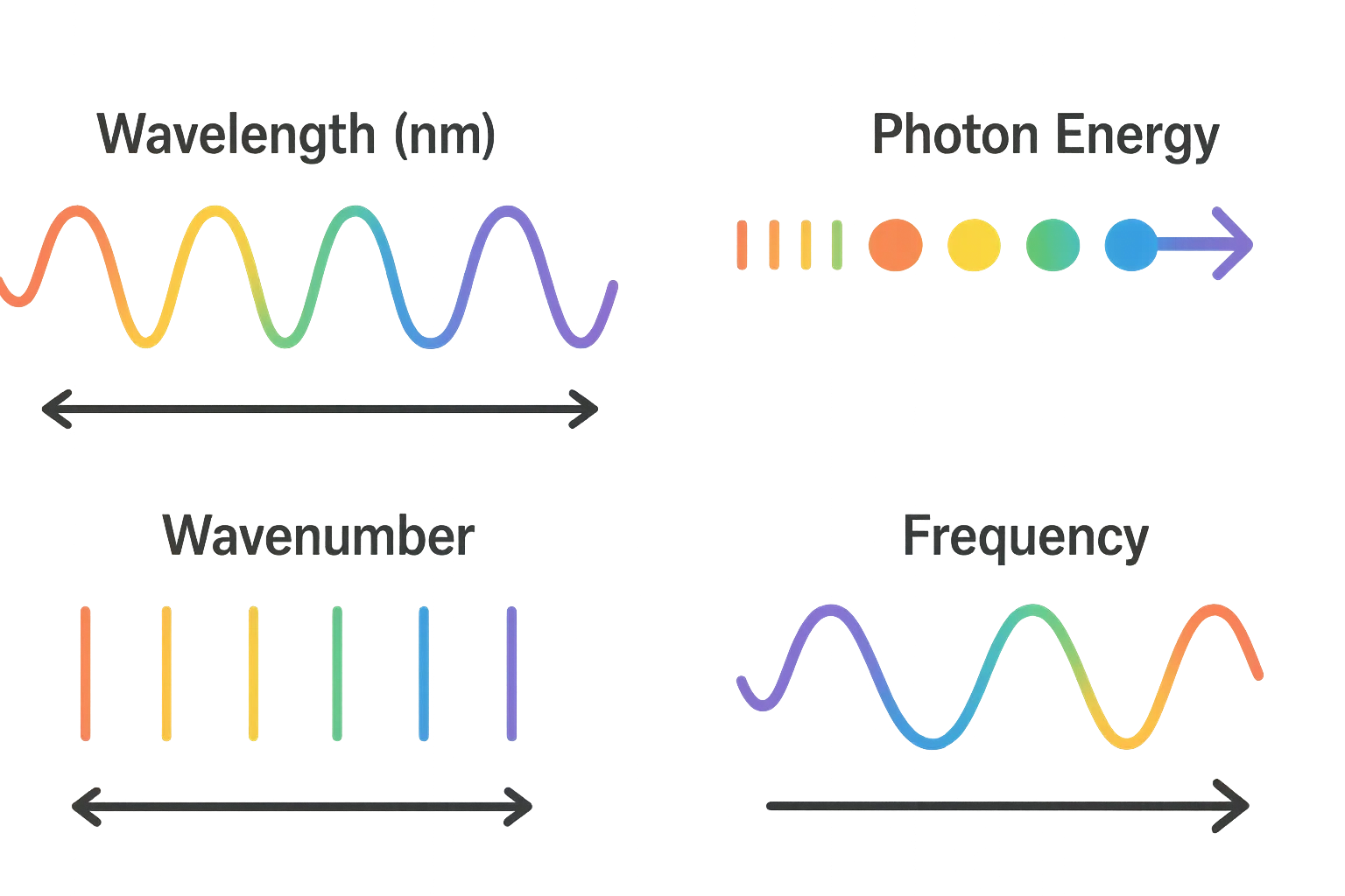 Calculate wavenumber bandwidth from wavelength and wavelength bandwidth